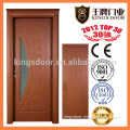 latest design interior wooden PVC MDF glass doors for bathroom